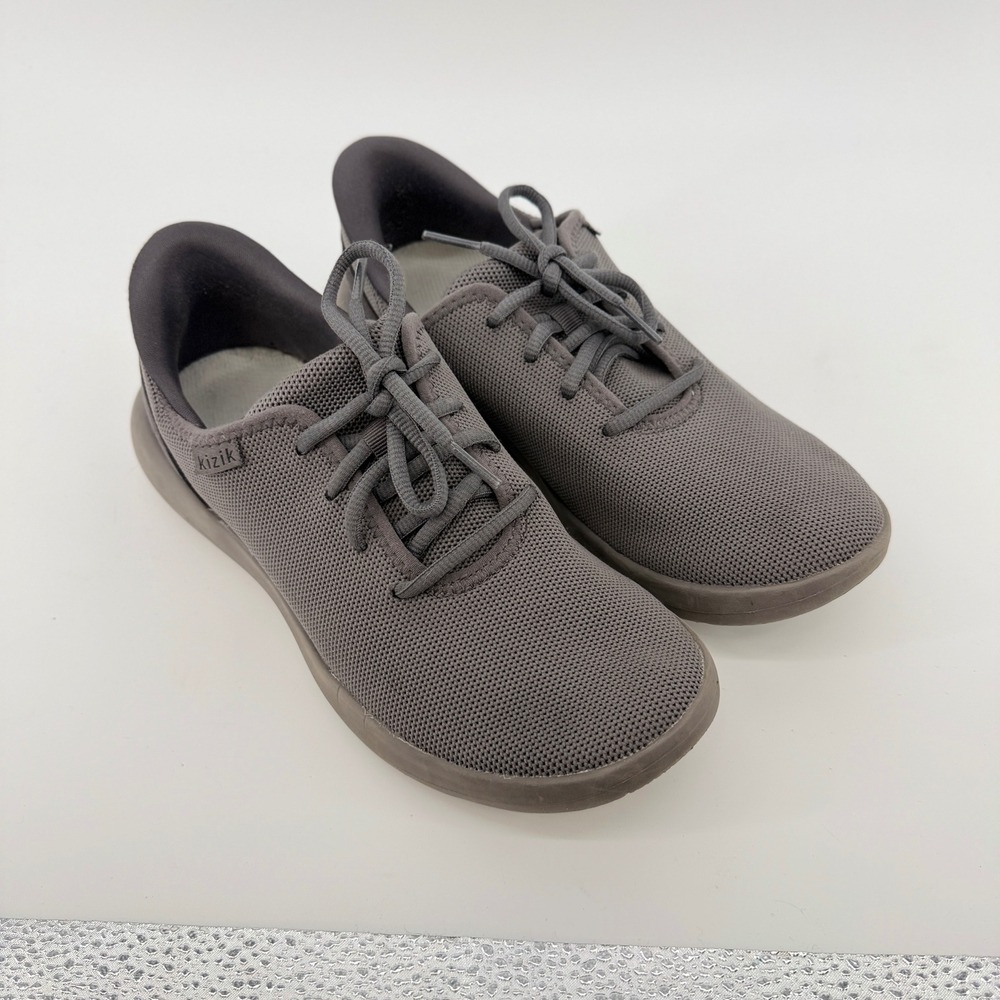 Kizik Lima Slip-On Sneakers M 6.5 / W 8 Iron Gray Hands-Free Knit Athletic Shoes
